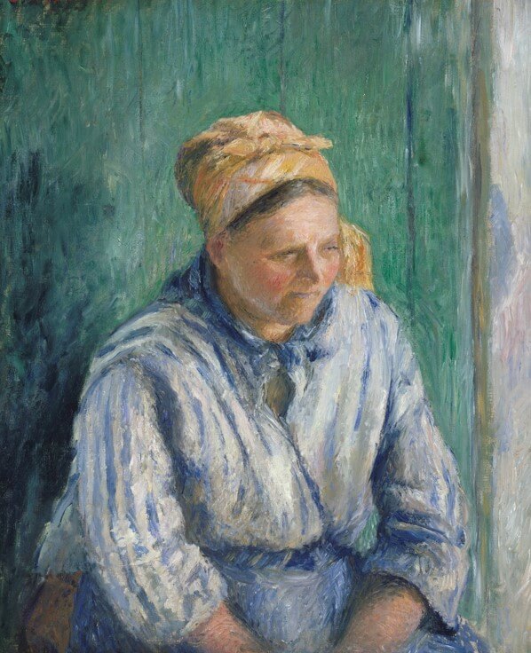 Camille Pissarro, Çamaşırcı, adlı tablosu,1880.