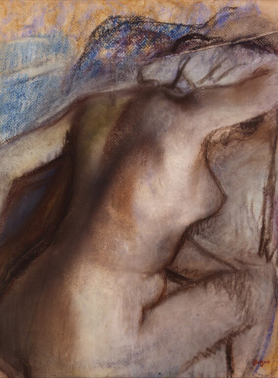 Edgar Degas, Banyodan Sonra Kendini Kurulayan Kadın tablosu.