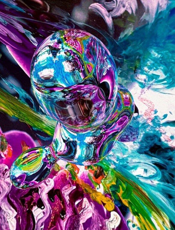 Melek Kocasinan'ın Ascension adlı tablosu.