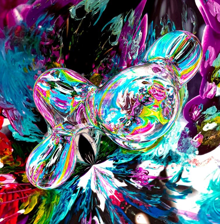 Melek Kocasinan'ın Celestial Sensation  adlı tablo çalışması.