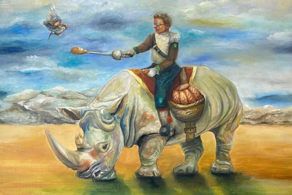 Pelin Bayçelebi, Hope _ Umut, Tuval üzeri yağlıboya, 2022,60x70 cm